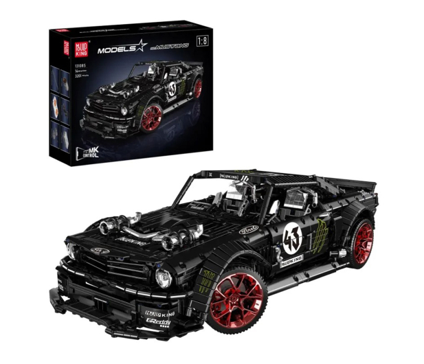 Mould King Klocki konstrukcyjne Mustang czarny 2943 el. zestaw 13108S - 1551551 - zdjęcie